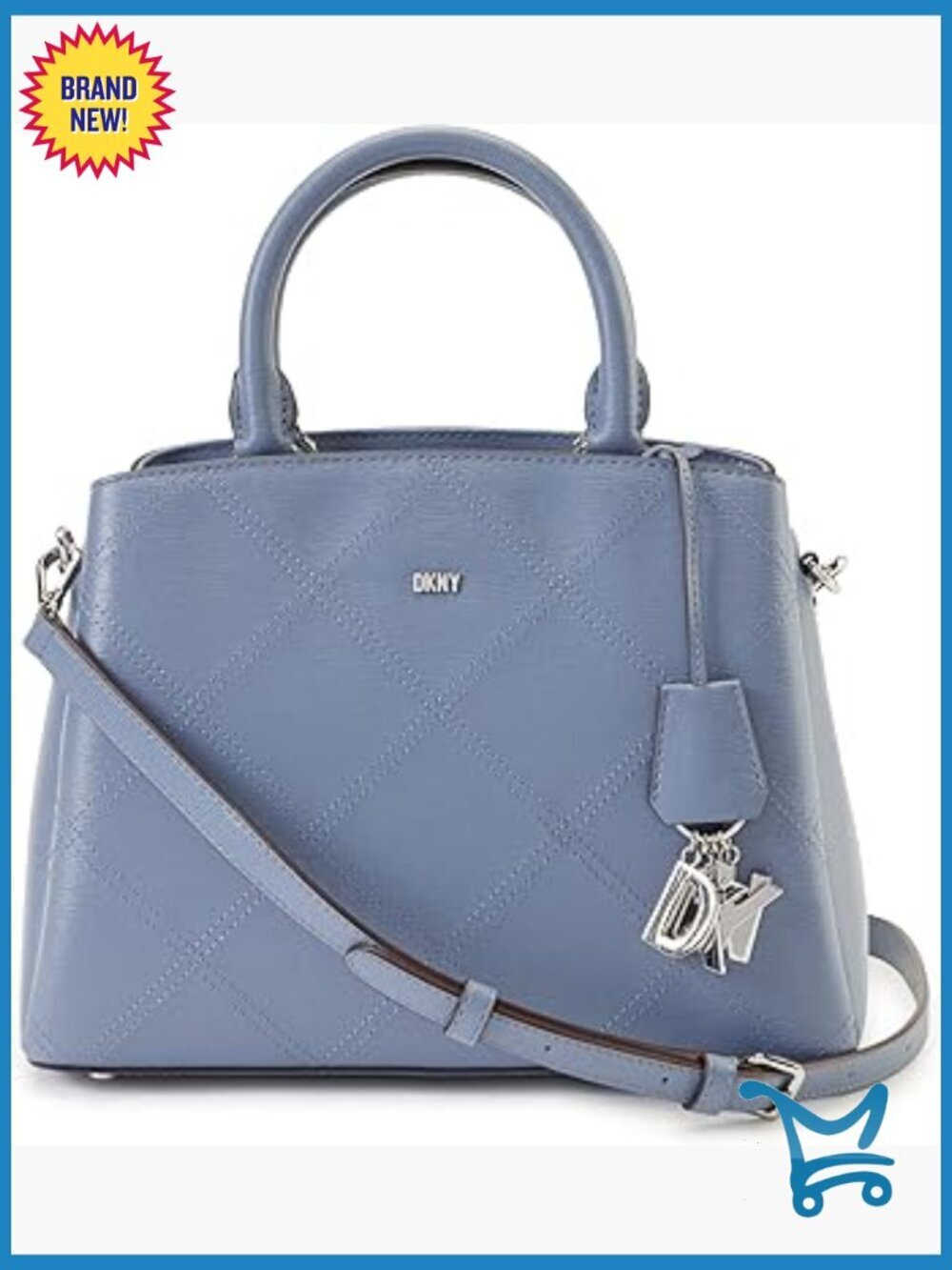 Textured Leather Satchel with Adjustable Strap, Triple Compartment